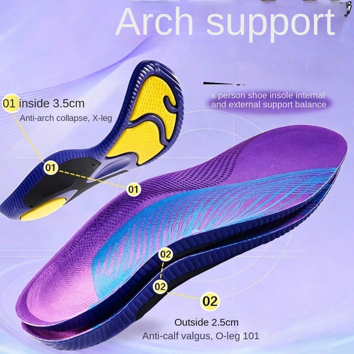Arch Support Insoles, U-Shaped Heel Cups To Prevent Pronation And Supination, Flat Foot Insoles That Prevent Heel Chafing