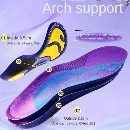Arch Support Insoles, U-Shaped Heel Cups To Prevent Pronation And Supination, Flat Foot Insoles That Prevent Heel Chafing