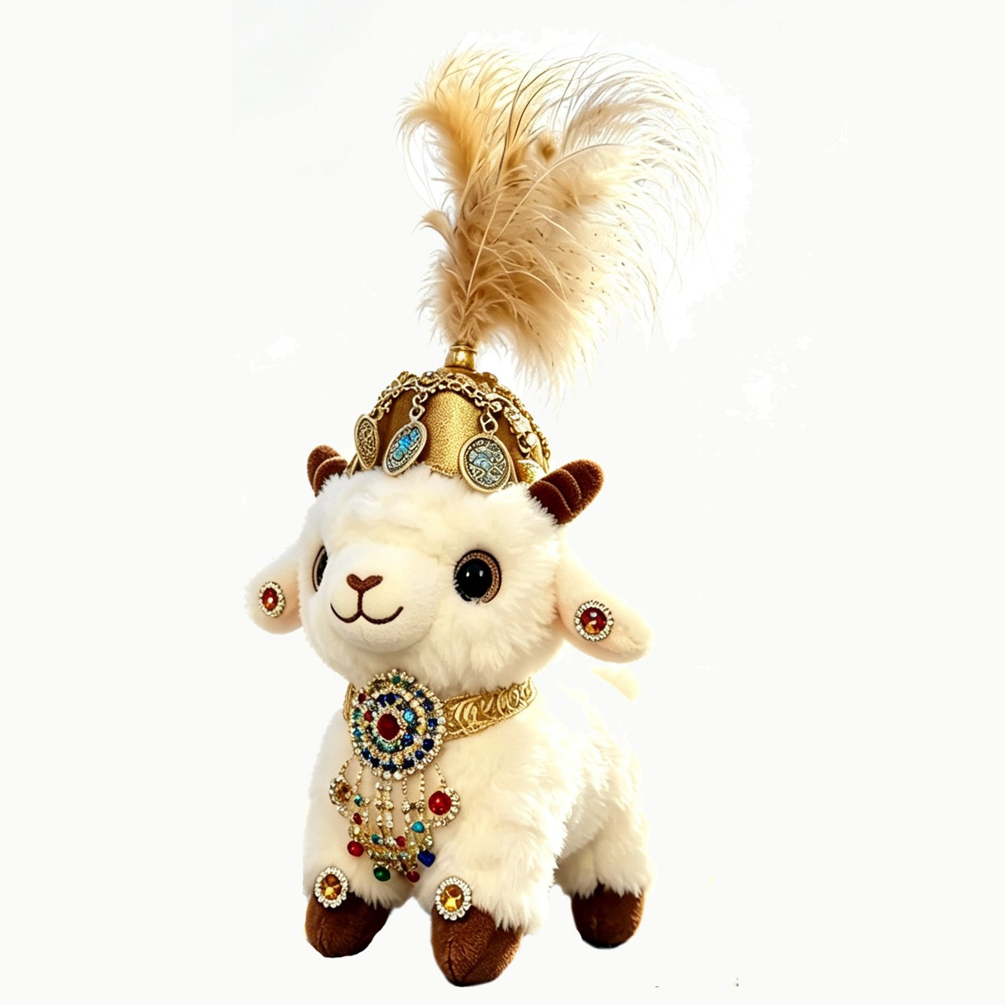 Cute Sheep Dolls Xinjiang Lamb Plush Keychain Plush Toys Gifts Travel Gifts