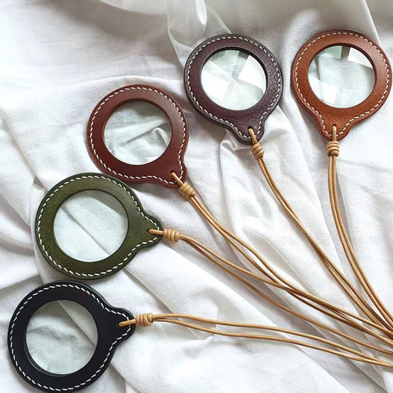 Hanging Neck Magnifier Lens with Premium Leather Case