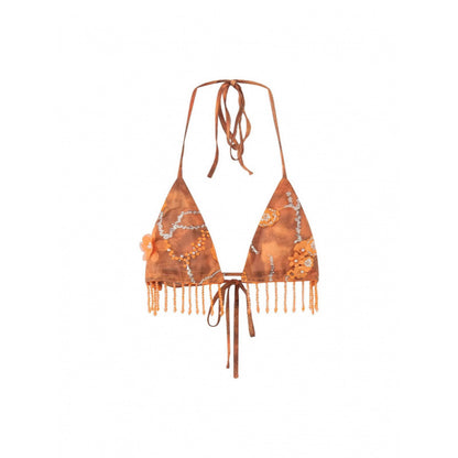 Women's Clothing New Summer Beach Vacation Style Bikini Tassel Skirt Set