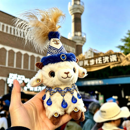 Cute Sheep Dolls Xinjiang Lamb Plush Keychain Plush Toys Gifts Travel Gifts